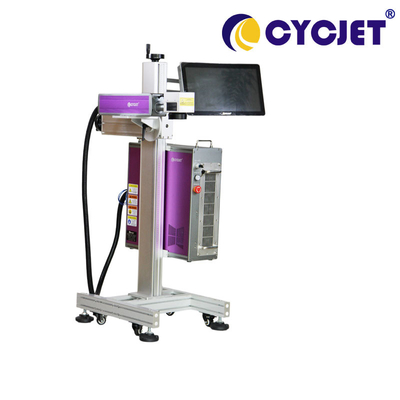 สายการผลิตเลเซอร์มาร์กเกอร์สี CYCJET หน้าจอสัมผัสขนาด 7 นิ้วความเร็วสูง 100 วัตต์