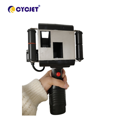 เครื่องพิมพ์อิงค์เจ็ทความร้อนแบบใช้มือถือท่อเหล็กพลาสติก Tij Coding Machine พร้อมตลับหมึกสองตลับ
