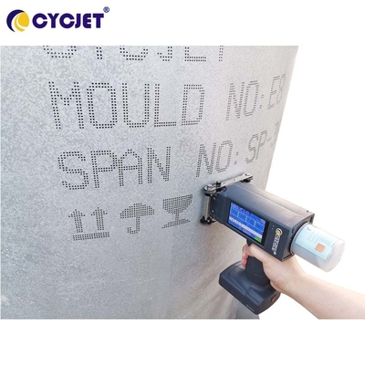 DOD Expiry Date Printing Machine อิงค์เจ็ท 2 เส้นสำหรับโครงสร้างคอนกรีต